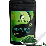 Vitagrazia® Hawaii Spirulina Pulver - echte Hawaiianische Spirulina Algen 450g - 100% reines Spirulina Hawaii Pulver - natürliches Hawaiian Spirulina - Spirulina powder