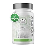 CYB | Vitamin B Komplex Hochdosiert - 180 Tabletten 6 Monate - Vitamin B12 Hochdosiert - Vegane Tabletten - Alle 8 Essentiellen B-Vitamine - Vitamin B12 Vitamin B6 Vitamin B1