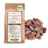 Kamelur 1kg BIO Criollo Kakaobohnen - Rohkost - ganze Kakao Bohnen nicht geröstet, vegan und ohne Zusätze - biologisch abbaubare Verpackung