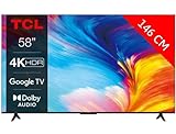 TCL LED TV 4K 146cm 4K LED TV 58P631 Google TV