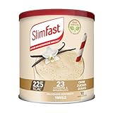 SlimFast Milchshake Pulver Vanille I Kalorienreduzierter Diät-Shake mit hohem Eiweißanteil I Diät-Pulver für eine gewichtskontrollierende Ernährung I Nur 225 Kalorien pro Protein-Shake I 365 g