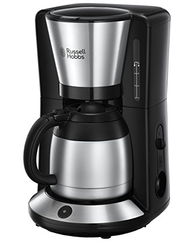 Russell Hobbs Kaffeemaschine [Brausekopf für optimale Extraktion&Aroma] Adventure (max 8 Tassen, 1,0l Thermokanne, Abschaltautomatik, Tropf-Stopp, 1100W) Filterkaffeemaschine 24020-56