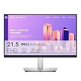 Dell P2222H 21.5 Zoll Full HD (1920x1080) Monitor, 60Hz, IPS, 5ms, 99% sRGB, DisplayPort, HDMI, VGA, 5x USB, 3 Jahre Garantie, Schwarz