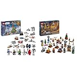 LEGO Star Wars Adventskalender 2024 Harry Potter Adventskalender 2024, Weihnachtsgeschenkidee für Jungen, Mädchen und Fans ab 6 Jahren, 75395 + 76438