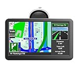 AWESAFE 7 Zoll Navigationsgerät mit Bluetooth 2023 Karte für Auto LKW GPS Navigation mit Europa Karten, Lebenslang kostenloser Kartenupdates, Blitzerwarnung Spracheführung