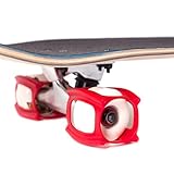 SKATERTRAINER 2.0, die Gummi Skaten Zubehör für Perfektionierung Ihrer Ollie und Kickflip – Lernen, Praxis und Land Tricks in Keine Zeit, rot