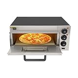 TaNeHaKi Pizzaofen Elektrisch 20L Pizza Backofen Elektrisch Minibackofen Pizza 122-662°F Elektrischer Pizzaofen für Zuhause Pizzaofen mit 1 Paar Handschuhe 2000W