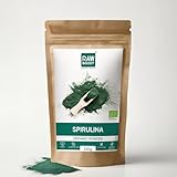 Spirulina-Pulver aus 100% biologischem Anbau -Presslinge hochdosiert & ohne Zusätze - Organic Algenpulver vegan 250 g, Pulver