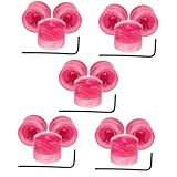Supvox 5 Sets E-Gitarren-Knopf Pedalschlüssel Bass-Knopf Für Verstärker Schwarze E-Gitarre Bass-Lautstärkeknöpfe Gitarren-Lautstärkereglerknopf E-Gitarren Kunststoff Rosa Knöpfe