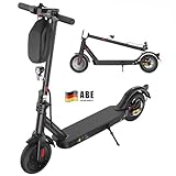 E Scooter mit Straßenzulassung, ABE Elektroroller Belastung bis 120kg, 30 km Reichweite, LED, 20km/h, 350W Motor, 8,5 Zoll Wabenreifen,Duales Bremssystem E Roller für Erwachsene