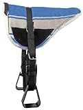 Brama West Westernpad Navajo - Reitpad Western mit Haltegriff - gepolstert (Blau, Cob)