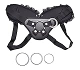 Strap On Harness Umschnall Dildos Erotik Sexspielzeug Für Frauen Lesben mit 3 Ringe, einstellbare Gurte, Kompatibel mit allen Dildo