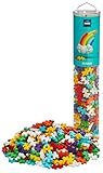 Plus-Plus 9604262 Geniales Konstruktionsspielzeug, Regenbogen, Kreativ-Bausteine Tube, 240 Teile, Mehrfarbig, Mini