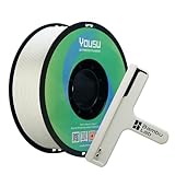YOUSU ABS + Filament 1.75 mm,ABS Plus 3D Printer Filament, Dimensional Accuracy +/- 0.03 mm, 1 kg Spool (2.2 lbs) for 3D Printer, White