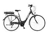 Fischer E-Bike City CITA 1.5 Elektrofahrrad für Damen und Herren, RH 44 cm, Mittelmotor 65 Nm, 36 V Akku, Granitgrau, 44cm-418 Wh
