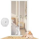 Katzennetz for Balkon, Haustier-Fliegengitter, Geeignete Türgröße: 90 cm X 200 cm, Verhindert Das Weglaufen Von Katzen, Katzennetz-Türgitter for Wohnzimmer, Schlafzimmer, Küche(90x200cm)