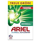 Ariel Pulverwaschmittel, Universal+ Waschmittel 1.5 kg, 25 Waschladungen Ausgezeichnete Fleckenentfernung