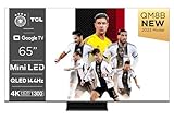 TCL 65QM8B Fernseher MiniLED 65 zoll, QLED, 144Hz, 4K HDR Premium 1300nits, Google TV, Dolby Atmos, Onkyo, Game Master Pro 2.0