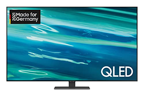 Samsung QLED 4K TV Q80A 75 Zoll (GQ75Q80AATXZG), Quantum HDR 1500, Direct Full Array, Game Pro Mode [2021],Nachtschwarz