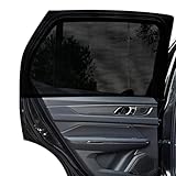 CHWNIBAY Sonnenschutz Auto Baby, Sonnenschutz Auto Kinder, Fenster Verdunkelung mit UV Schutz, 2 Stück Universal Autosonnenschutz Elastizitä Netz für Kinder & Haustiere