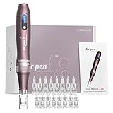 dr pen A10 Microneedling Pen Dermapen mit vollständiger Palette an Cartridges, Summierung 16 PCS dr pen A10 Cartridges, verwendet für Anti-Aging, Hautstraffung, Aufhellung von Hautunreinheiten
