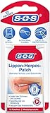 SOS Lippen Herpes Patch | Lippenherpes Bläschen | diskrete Herpes Pflaster: fast unsichtbar + bis 8h Schutz | Brennen & Juckreiz lindern 12 Patches