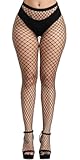 JIUYEHUA Netzstrumpfhose Schwarz Hohe Taille Strümpfe Strumpfhosen Sexy Netzstrümpfe für Damen (DE/NL/SE/PL, Alphanumerisch, Einheitsgröße, Regular, Regular, Netzstrumpfhose Schwarz - L/Masche)