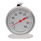 Griwuut Backofenthermometer, 0~400 ℃ Zifferblatt, Edelstahl-Bratthermometer, sofort ablesbare Ofentemperaturanzeige, Präzises Thermometer für Backofen und Ofen