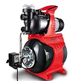 Scheppach Hauswasserwerk HWW1000 Brunnenpumpe | Fördermenge 4300 L/h | Leistung 1000W | Kesselinhalt 19L | Förderdruck 1,5 bis 4,4 bar | Förderhöhe 44m | Ansaughöhe 7m