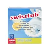 Swisstabs | WC Tabs | 20 Stück | Vorteilspackung | entkalken | reinigen | hygienische Sauberkeit | Toiletten-Tabs | sprudelnde Hygiene | kinderleichte Anwendung