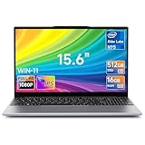 BMAX Laptop 15,6 Zoll 16 GB DDR4 512 GB SSD, N95 CPU (bis zu 3,4 GHz) Notebook Laptop Erweitern Sie auf 2TB, BT5.0, USB3.2x2, Type-Cx1, IPS FHD Laptop WiFi5 mit Film für italienische Tastatur