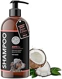 Annimally Anti Zecken und Flohshampoo Hund - Shampoo gegen Zecken, Flöhe & Milben für Hunde - Hundeshampoo mit Neem-Extrakt (500ml)