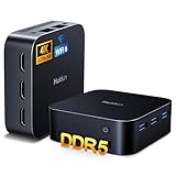 Huidun H20 Mini PC Alder Lake-N97 (übertrifft N95/N100, bis zu 3,6 GHz),16GB LPDDR5 512GB SSD Mini-Computer Windows 11 Pro,Triple HDMI 4K, 3*USB 3.0,WiFi 6, BT5.2, Dual Gigabit Ethernet für Büro
