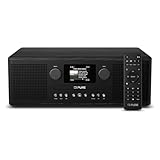 Pure Classic C-D6i – All-in-One Internetradio mit WLAN, DAB+/FM, Bluetooth 5.3, CD-Player, USB, AUX, 150 Speicherplätze, 2X 15W Stereo-Sound, Farbdisplay, Wecker & Sleep-Timer – Schwarz