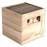 MATZBOX - Montessori Kreativbaukasten - ausgezeichnetes Holzspielzeug - Konstruktionsspielzeug - nachhaltige Natur XL Holzbausteine - großes Spielzeuggeschenk ab 2, 3, 4, 5 Jahren