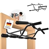 EVERLEVEN [NEU] Klimmzugstange Türrahmen [Klimmzugstange ohne Schrauben] Fitness Stange Pull Klimmzugstange Tür Reckstange [7-22 cm] Pull Up Bar Trainingsstange [geschütztes Design]