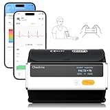 CheckMe Armfit Plus Blutdruckmessgerät Oberarm Bluetooth mit EKG,Analyse des EKG-Berichts,30S Messung von Blutdruck,EKG,Herzfrequenz,Multi User Management,Blutdruck Messgerät mit App für Android/iOS