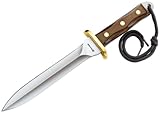 Magnum Erwachsene Tasche und Küchenmesser Klinge Combat Dolch, Silber/Braun, Standard