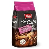 Melitta Mein Café Dark Roast, Ganze Kaffee-Bohnen 1kg, ungemahlen, Kaffeebohnen für Kaffee-Vollautomat, kräftige Röstung, Stärke 4