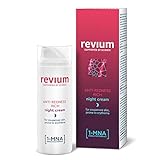 Revium Rosacea reichhaltige Anti-Rötungs Nachtcreme für Erythem-anfällige Couperose-Haut, mit 1-MNA-Molekül, Chlorella-Vulgaris-Grünalgen-Extrakt, Acerola-Frucht, Macadamia-Öl, Sheabutter, 50ml