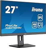 iiyama Prolite XUB2792HSU-B6 68,6cm 27' IPS LED-Monitor Full-HD 100Hz HDMI DP USB3.2 Höhenverstellung Pivot FreeSync schwarz