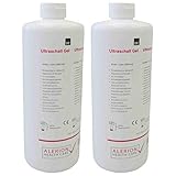 2x 1000ml Ultraschall-Gel Sono-Ultraschall Gel Kontakt-Gel Medizinisch Gleit-Gel Kontakt-Gel Leit-Gel