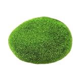 Grünes Moos zum Dekorieren | Gefälschte Mooskugel | Dekorative Grüne Kunststeine Beflockungssteine Dekor Miniatur Landschaft für Blumenarrangements Feengarten