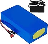 HTDRE 48 V Lithiumbatterie, 48 V, 10 Ah, 12 Ah, 15 Ah, 20 Ah, E Bike Batterie, 48 V Lithiumbatteriepaket, für 500 W, 750 W, 1000 W, für Elektro Fahrradroller mit Ladegerät