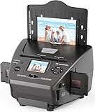 Film- und Fotoscanner mit 6,1 cm (2,4 Zoll) LCD-Display, konvertiert 135 Folien mit 35 mm / 135 Negativfilme, Fotos, Visitenkarte in digitale Bilder mit 22 MP, SD-Karte mit 4 GB