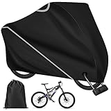 Fahrradabdeckung Wasserdicht, Fahrradgarage FüR 2 FahrräDer 210d Hochwertige QualitäT Oxford-Gewebe, Regenschutz Fahrrad FüR Jedes Wetter, FahrradschutzhüLle Mit Beutel（200×110×90cm）