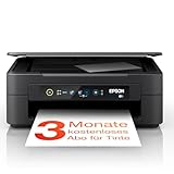 Epson Expression Home XP-2205, Farbig, 3-in-1-Tintenstrahl-Multifunktionsgerät, Drucker (DIN A4, Scanner, Kopierer, WiFi, Einzelpatronen), Amazon Dash Replenishment-fähig, schwarz