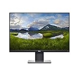 Dell P2421, 24 Zoll, Full HD 1920x1080, 60 Hz, IPS entspiegelt, 16:9, 5 ms (extrem), höhenverstellbar/neigbar/drehbar, VESA, DisplayPort, HDMI, VGA, DVI, 3 Jahre Austauschservice, schwarz/silber