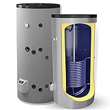 Kombispeicher kombinierter Warmwasserspeicher Standspeicher Boiler mit 1 Wärmetauscher in der Größe 200 L Liter und 3 kW Elektroheizstab