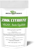 Zink Tabletten hochdosiert | vegan & frei von Zusatzstoffen | Zink Citrate als perfektes Nahrungsergänzungsmittel | Zinktabletten für jeden Tag (ÜBER 2 JAHRE AUSGESORGT)